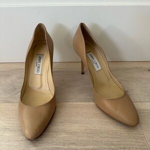 Jimmy Choo nude pumps - size 40.5 EU